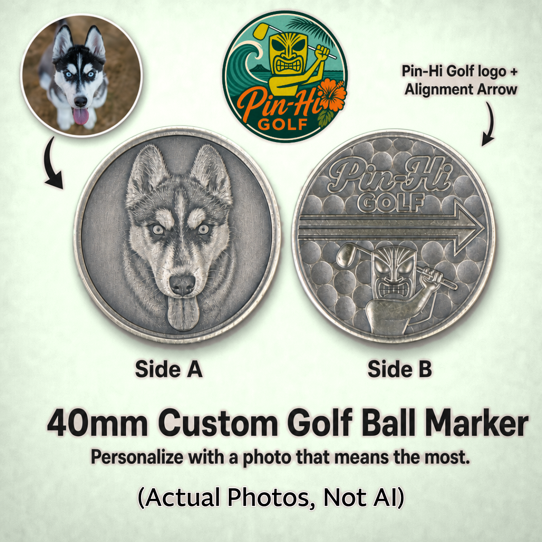 Custom Brass Ball Marker - 40mm