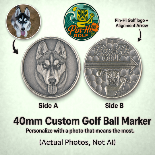 Custom Brass Ball Marker - 40mm