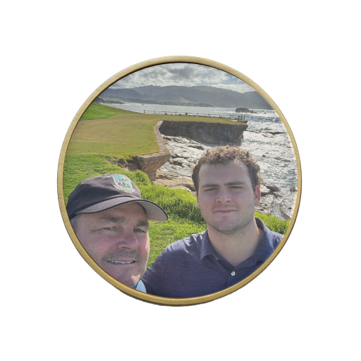 Custom Double-Sided Brass Ball Marker - 50mm Giant
