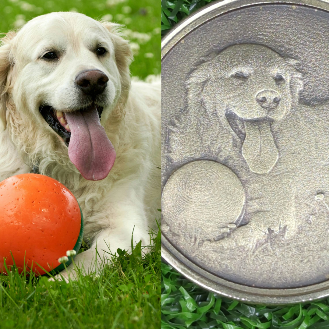 Custom Brass Ball Marker - 40mm