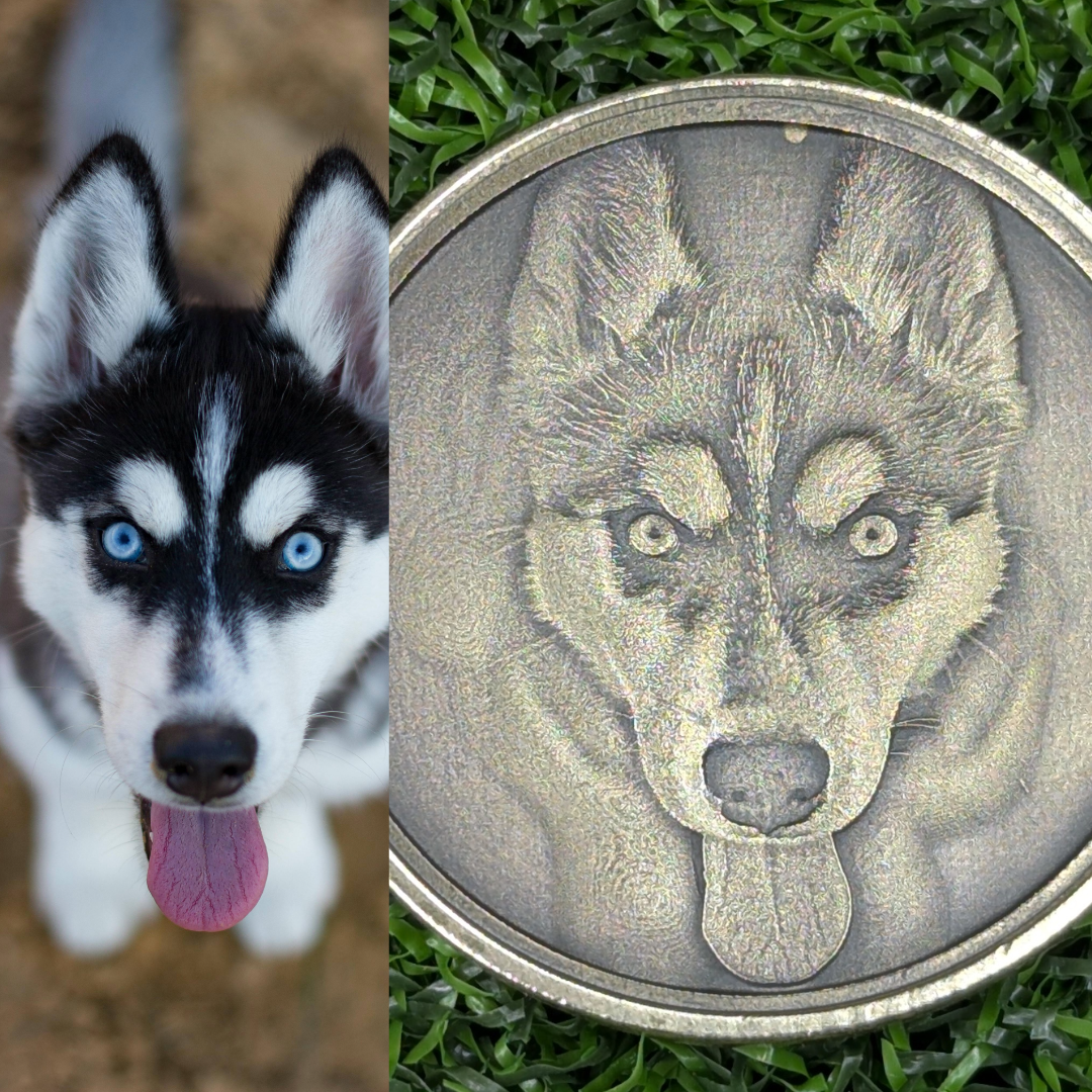 Custom Brass Ball Marker - 40mm