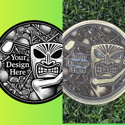 Custom Brass Ball Marker - 40mm